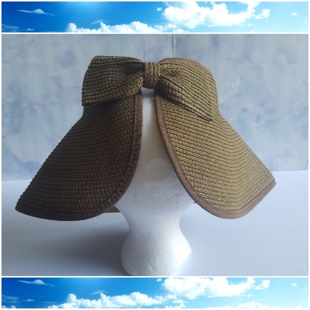 Fancy Sun Hat With Bow - Picture 7 of 8